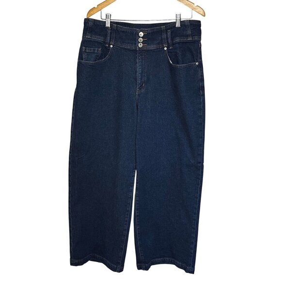 Lane Bryant Ultra High-Rise Signature Fit Wide-Leg Plus Size 16 Jeans Retro - Picture 1 of 9